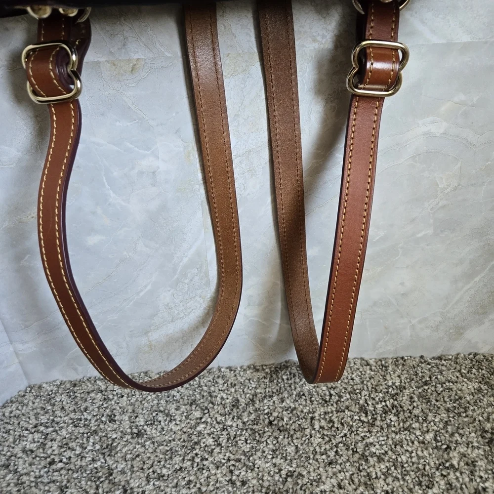 Dooney & Bourke Black and Brown Backpack